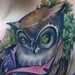 Tattoos - owl tea party - 44872